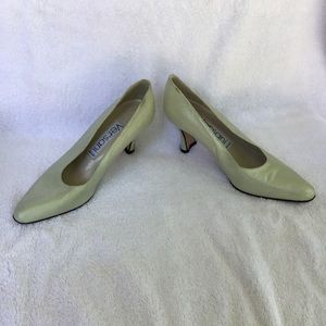 Silvery Versani high heels, size 6B, 3” heel